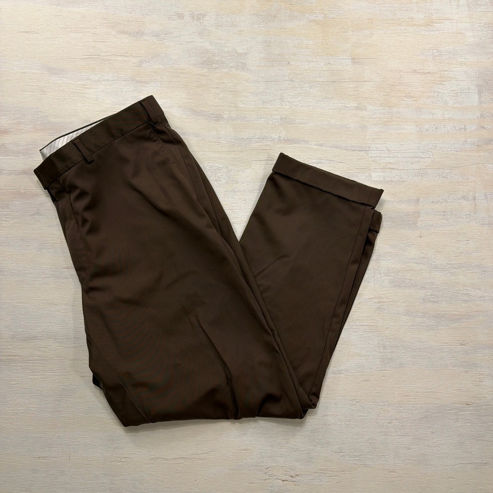 Samuelsohn Pants Vitale Barberis Canonico Super 150s Wool Brown Mens 40x30